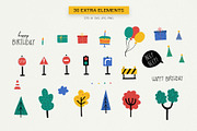 Happy Cars – Kids Clipart Set, a Transportation Illustration by Irina Ostapenko (Thumbnail 5 of 11)