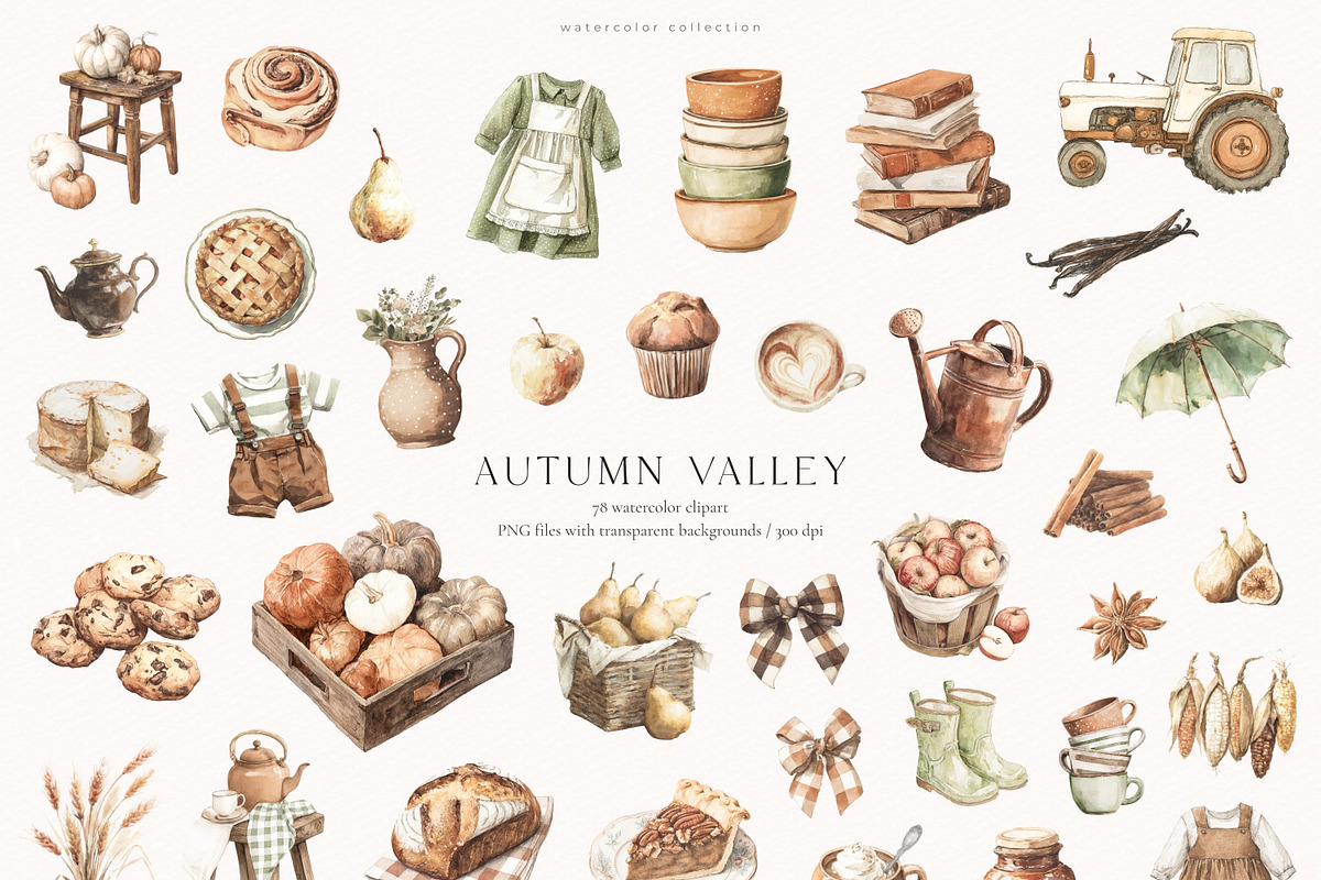 Autumn Valley Collection, a Seasonal Illustration by PeDe Designs (Photo 7 of 34)