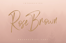 Rose Brown - Brush Script