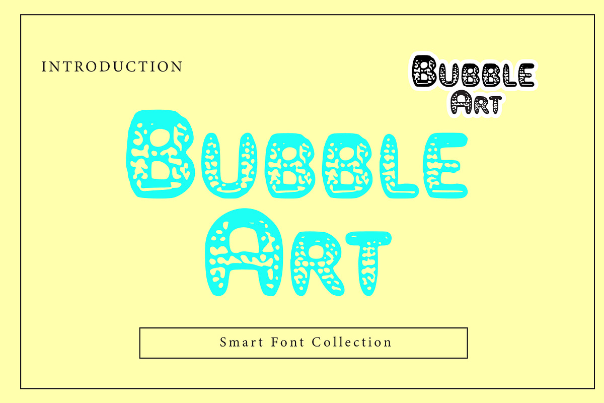 Bubble Art, a Slab Serif Font by Wow Magic (Photo 1 of 3)