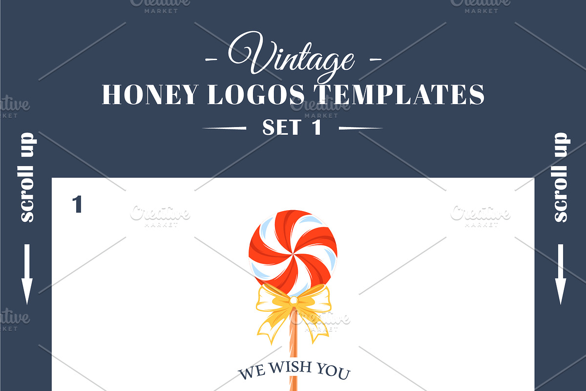 9 Christmas Flat Logos Templates, a Branding & Logo Template by Art Design (Photo 4 of 7)