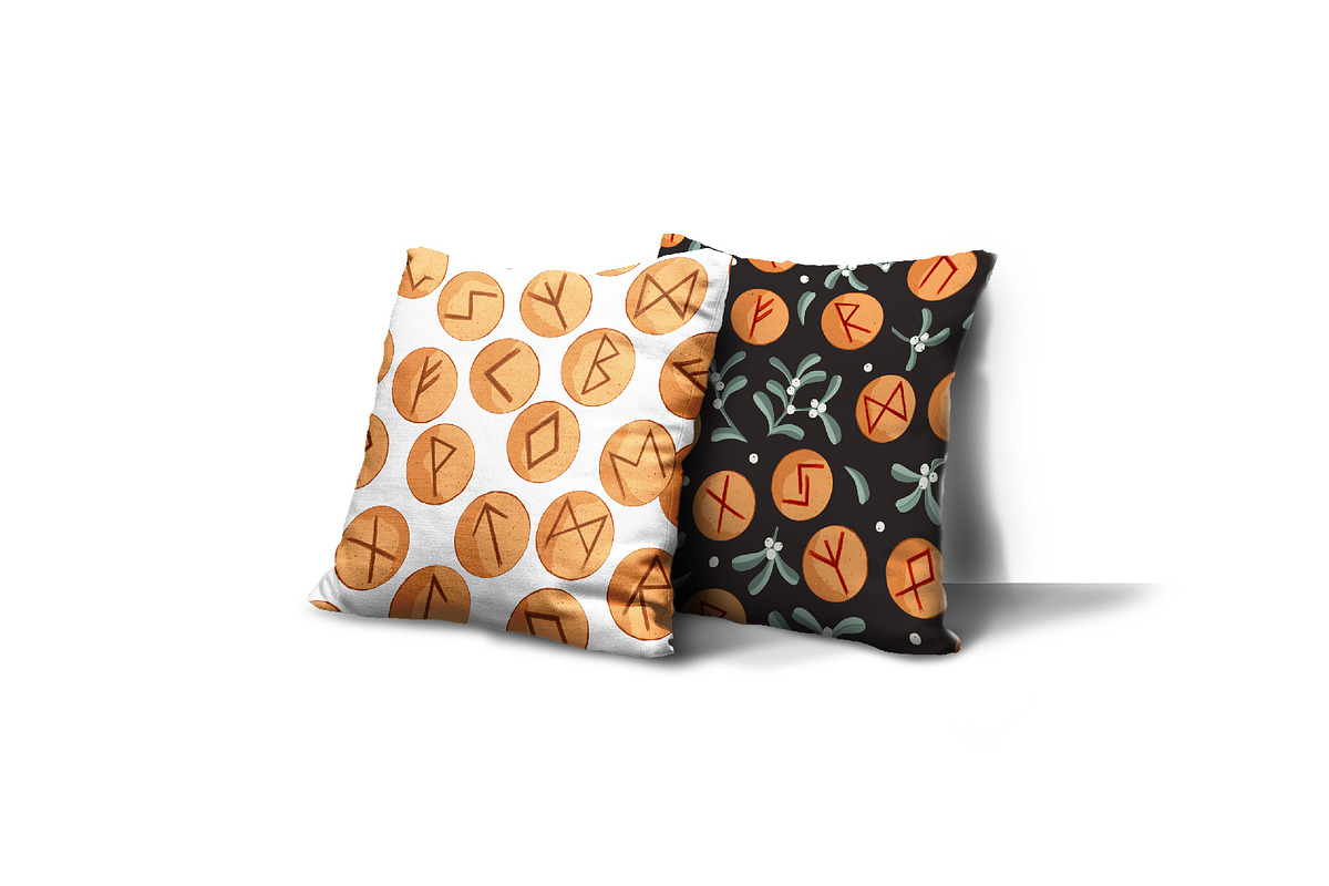 Rune Cookies Seamless Pattern Set, a Pattern Graphic by Toltemara (Photo 2 of 3)