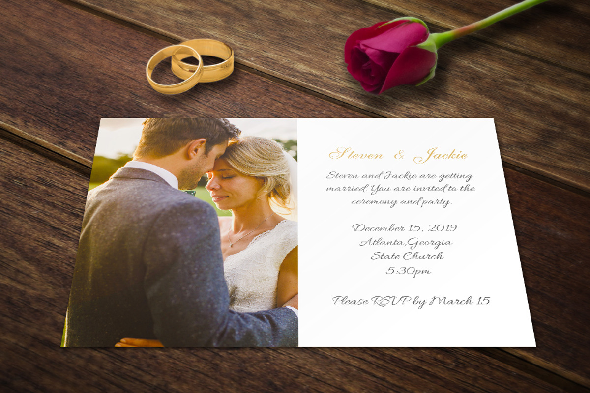 Wedding Announcement Templates Cards, an Invitation Template by Supremer Studio (Photo 2 of 3)