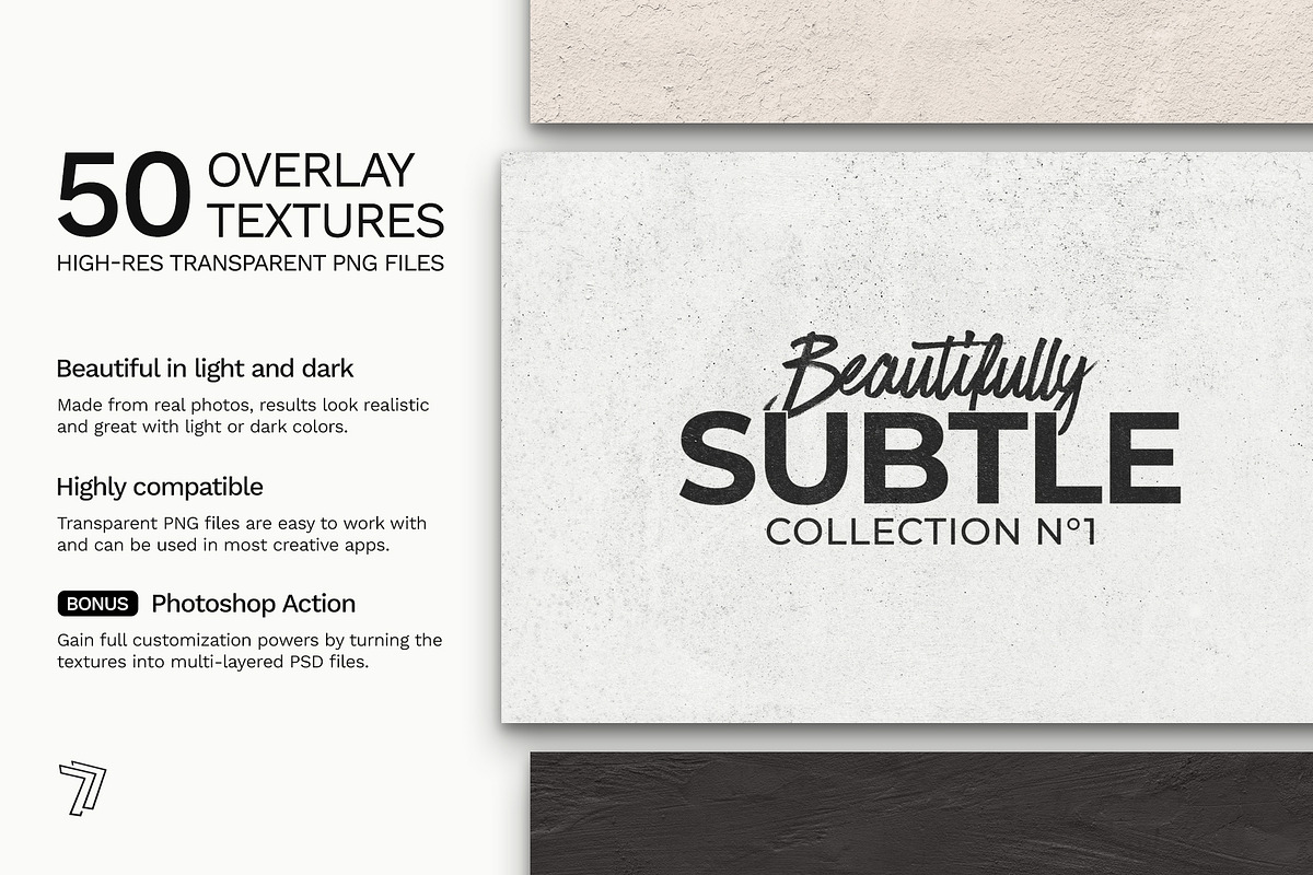 50 Overlays - Beautifully Subtle 1, a Texture Graphic by 77 Productions (Photo 1 of 9)
