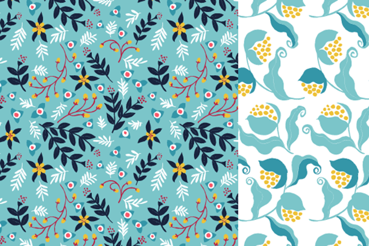 Hidden Birds - Pattern Set, a Pattern Graphic by reika (Photo 4 of 4)