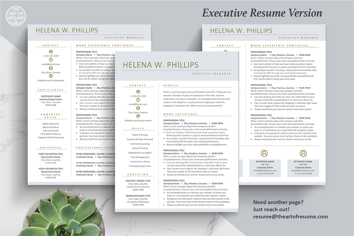Resume CV Template Word & Mac Pages, a Resume Template by The Art of Resume (Photo 5 of 8)