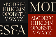 Modesfa - Modern Display Serif, a Serif Font by Almarkhatype (Thumbnail 4 of 10)