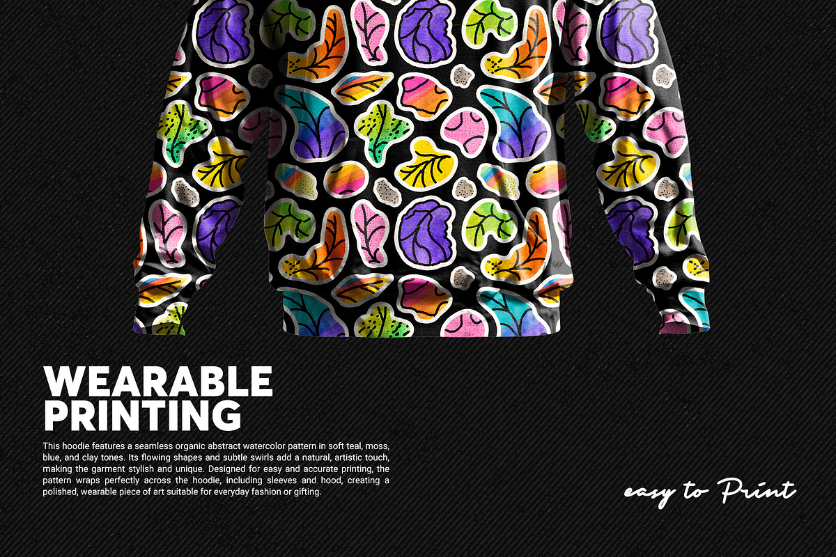 Organic Abstract Watercolor Patterns, a Pattern Graphic by DuoFankaar (Photo 7 of 14)