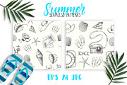 Vector Hand drawn Summer Set., an Illustration by Tabiti (Thumbnail 5 of 9)