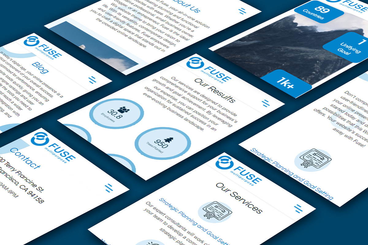 Fuse - Multipurpose Wix Template, a Wix Template by Webloom Studio - Wix (Photo 1 of 5)