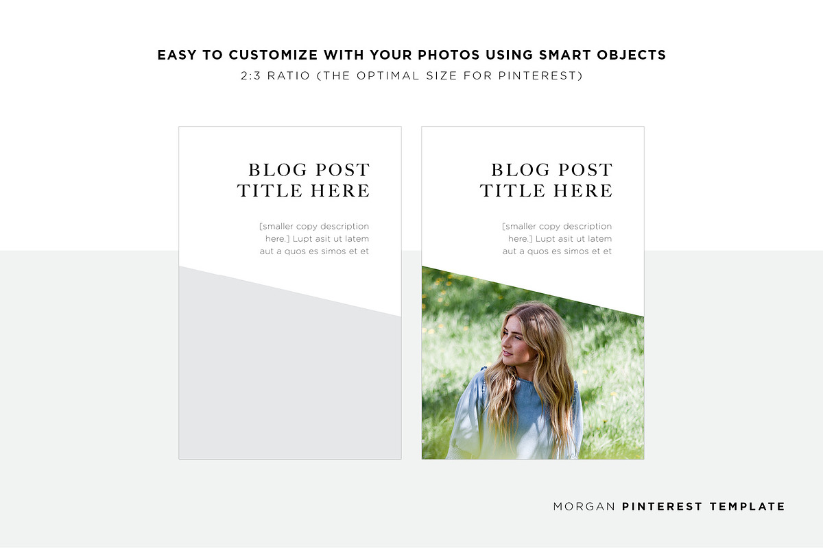 Morgan Pinterest Template (PSD), a Social Media Template by Christie Evenson (Photo 5 of 5)