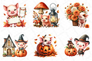 Watercolor Autumn Squirrel Clipart, an Illustration by DreamPrint404 (Thumbnail 4 of 6)