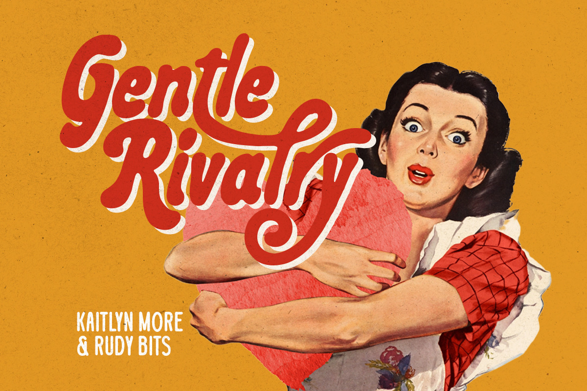 Romantic Aura Retro Font Duo, a Script Font by Letterhend Studio (Photo 3 of 9)