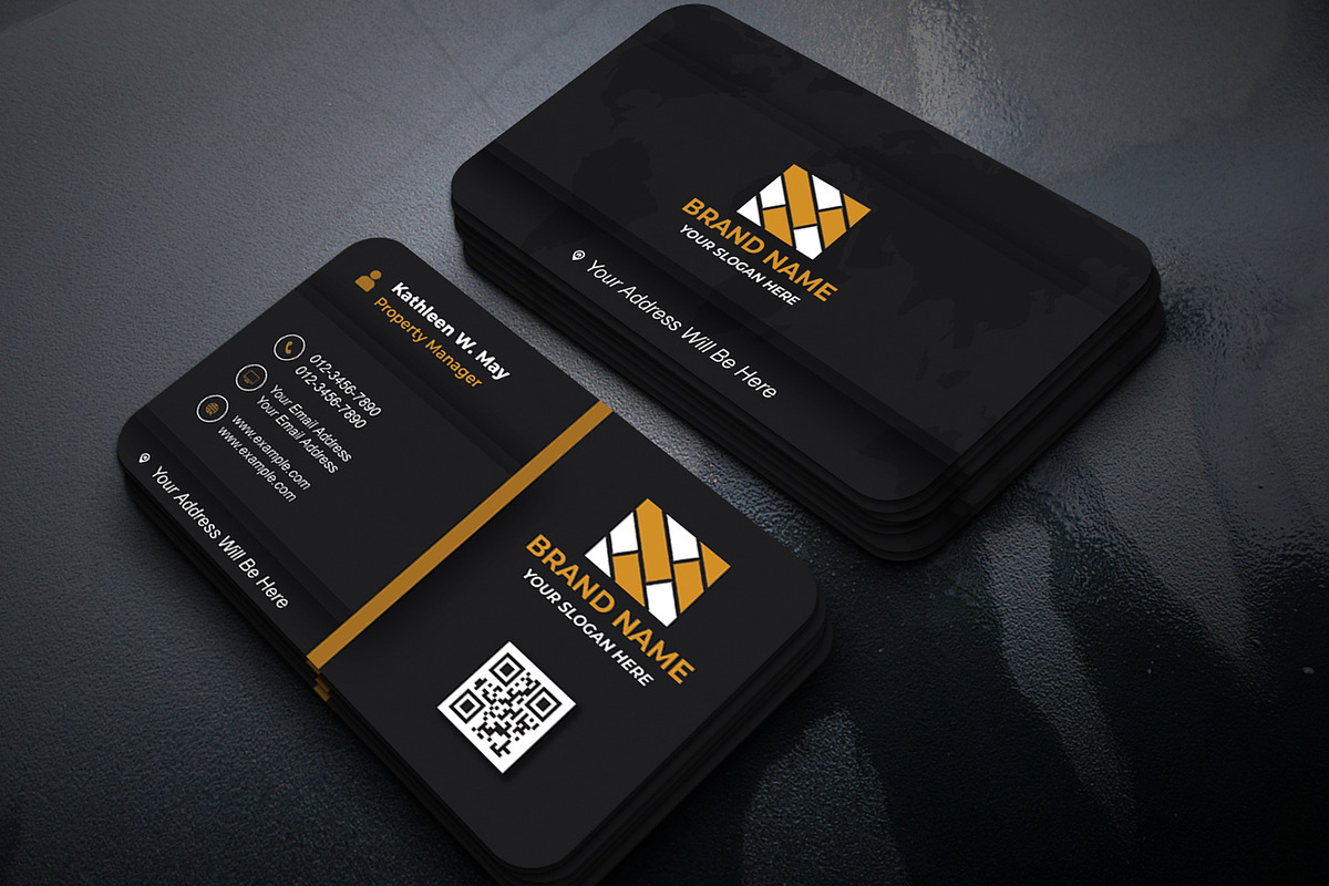 Modern Card Template PSD