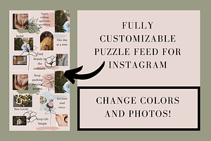 Modern Leaf Instagram Puzzle