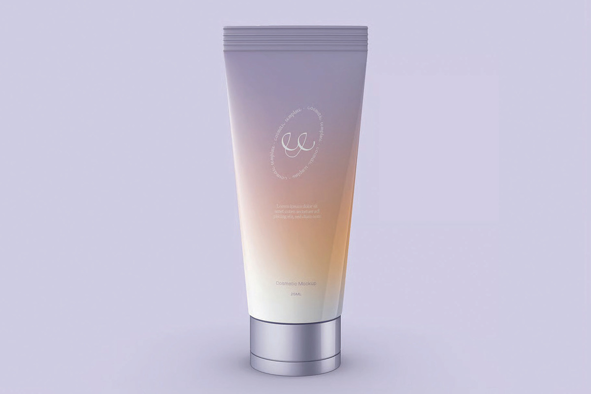 Body Lotion Tube Mockup, an Advertising Mockup by skybluecreative (Photo 1 of 3)
