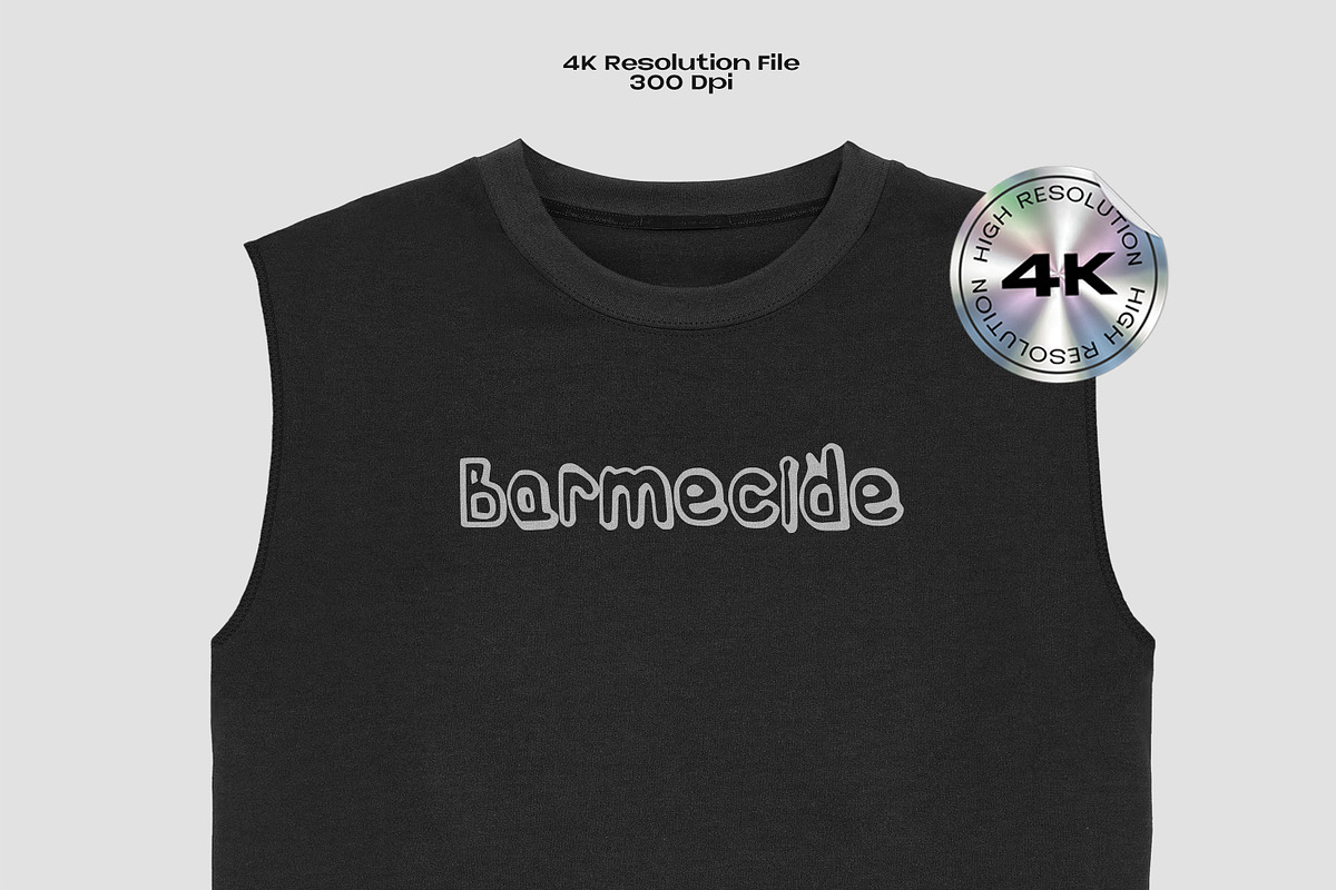 Muscle tee mockup, a Shirt Mockup by Barmecide Mockup Studio (Photo 2 of 3)