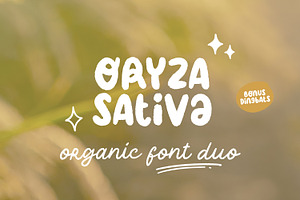 Oryza Sativa - Organic Font Duo