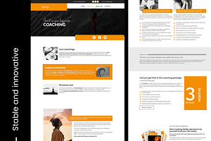 Wordpress Theme Black Orange Minimal