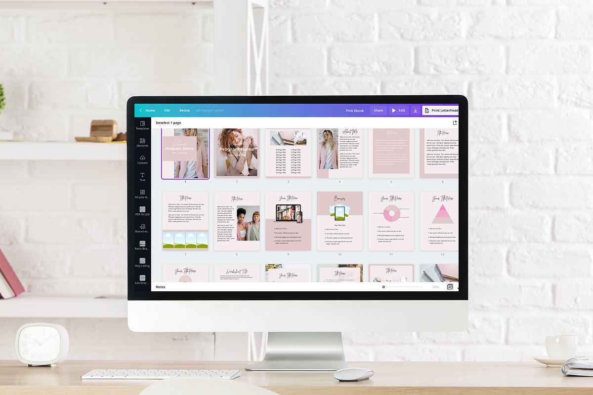 Canva Workbook Template, a Templates & Theme by Joanna Lane Designs (Photo 3 of 4)