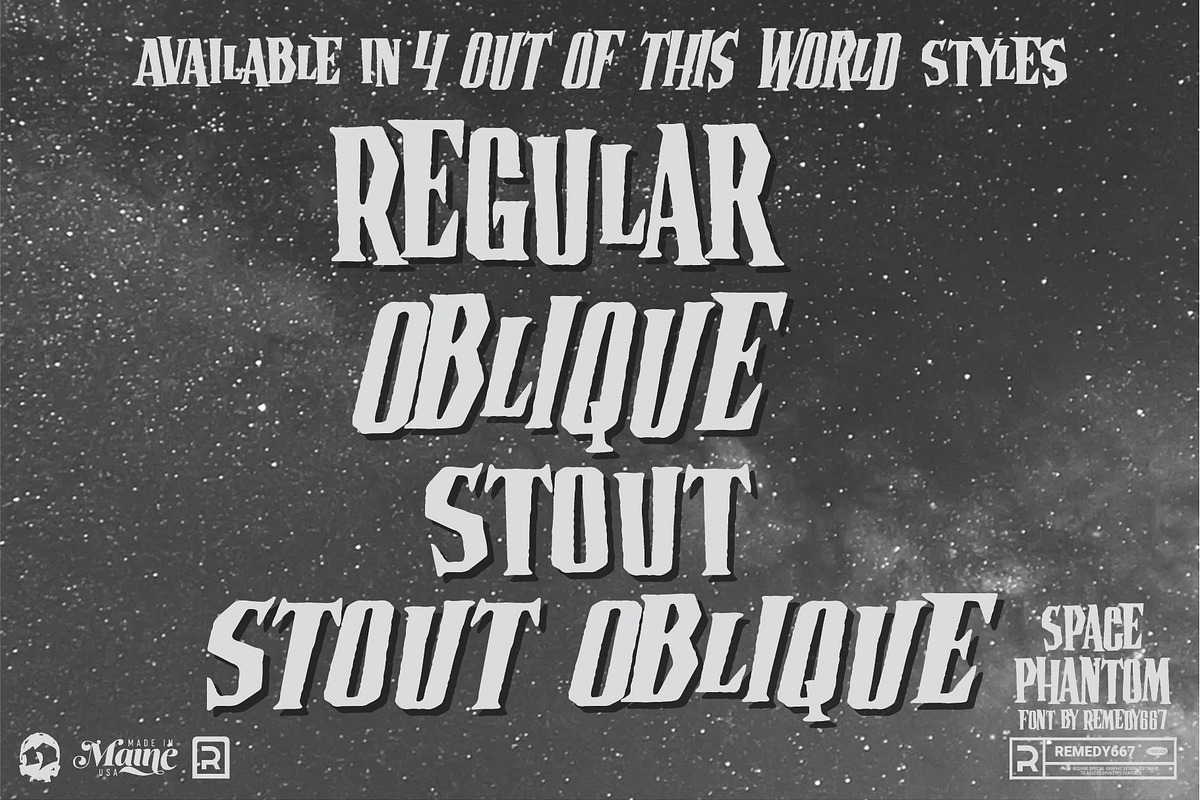 Space Phantom - Retro Sci-Fi Font, a Font by Remedy667 (Photo 9 of 10)