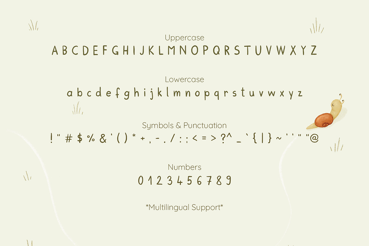 Little Snail, a Handwritten Font by Jelena Sardi (Photo 2 of 3)