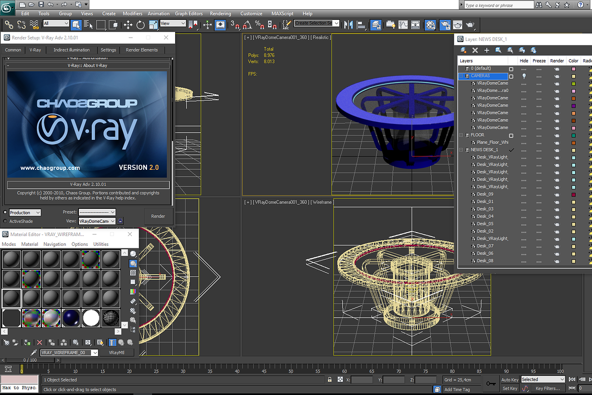 TV Studio News Desk 1, a Furniture 3D Model by akerStudio (Photo 16 of 16)