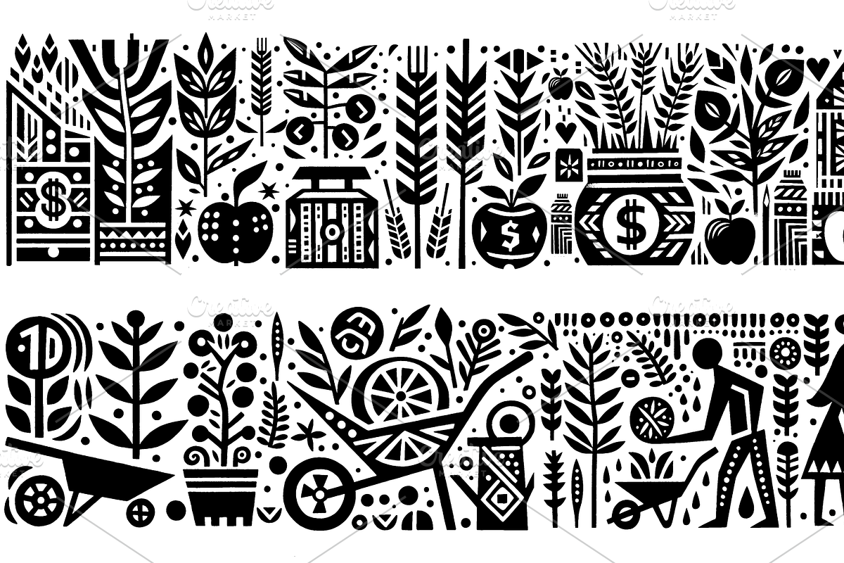 Vintage Tailor Folk Art, a Decorative Illustration by devastd (Photo 15 of 28)