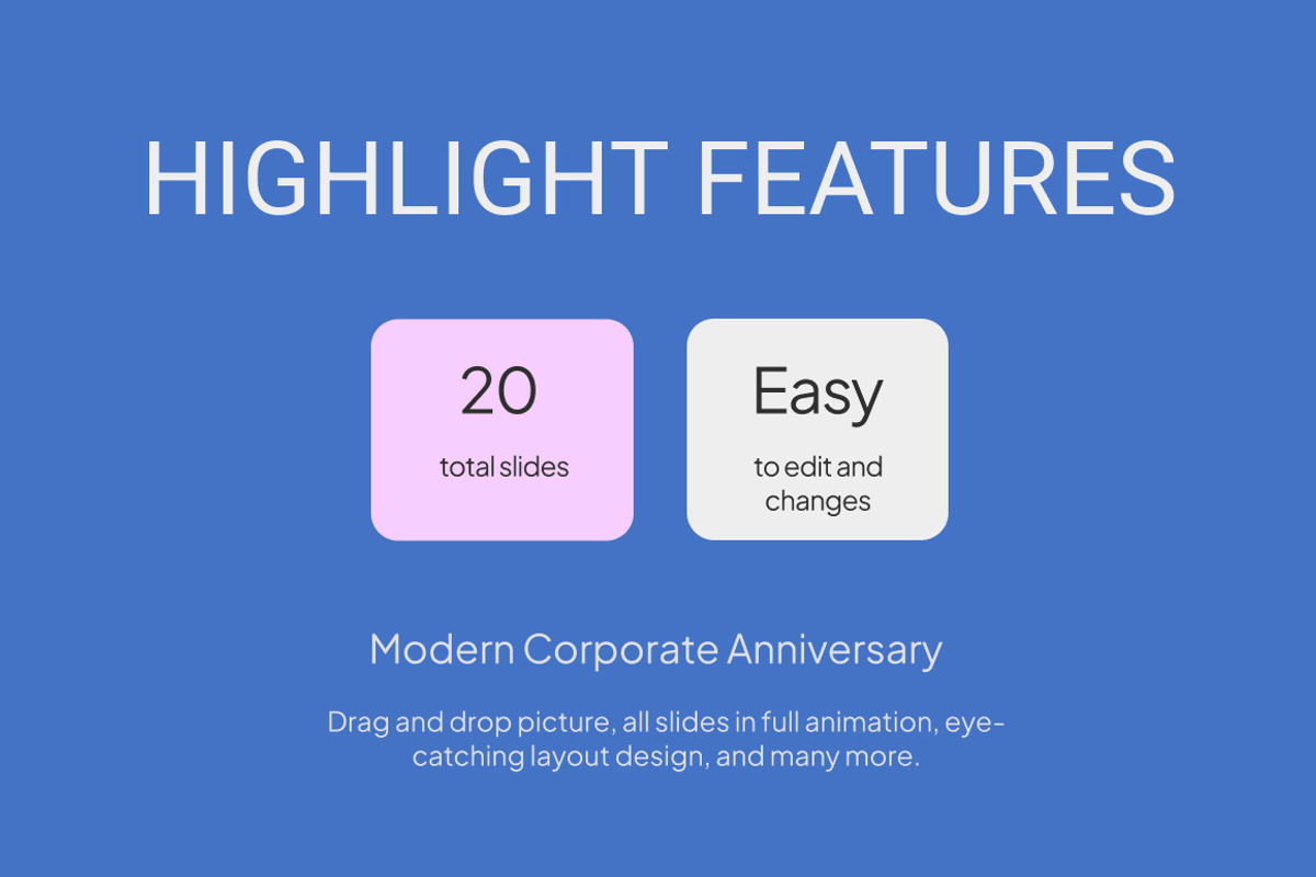 Modern Corporate Anniversary, a Presentation Template by Loin Studio (Photo 2 of 4)