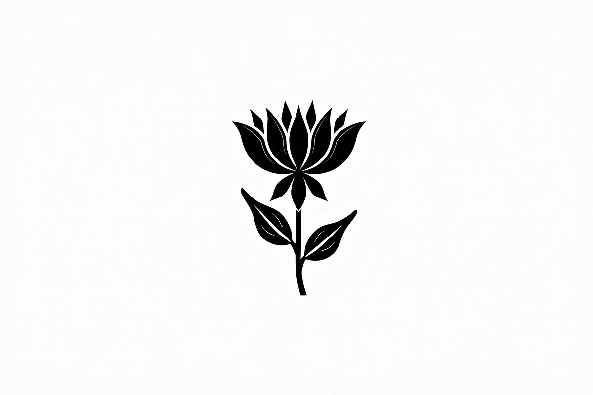 Modern Black Flower Design, an Illustration by jahid234 (Photo 17 of 21)