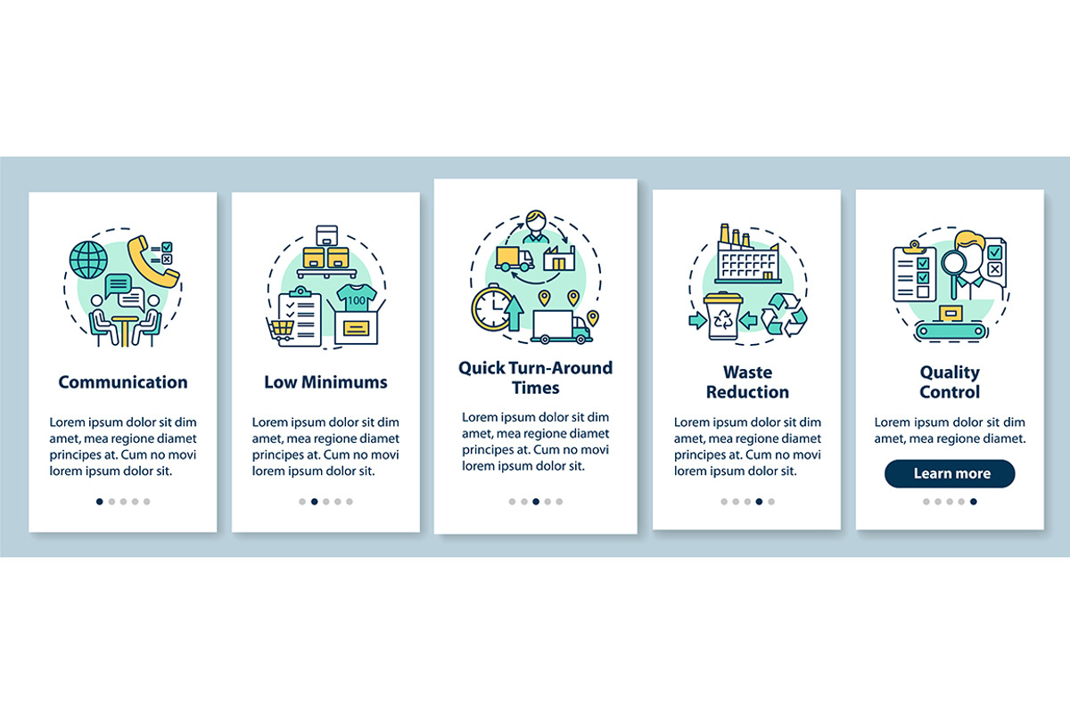 Local production benefits app screen, a Templates & Theme by IMG Visuals