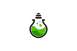 Lab Idea Logo Vector Design Template