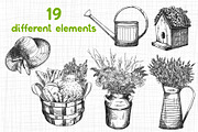 Garden tools set, an Illustration by Lina_Lisichka (Thumbnail 3 of 7)