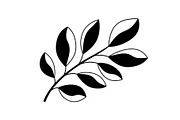 Botanical Leaf Silhouette Bundle, an Illustration by Creativeshirt (Thumbnail 13 of 51)