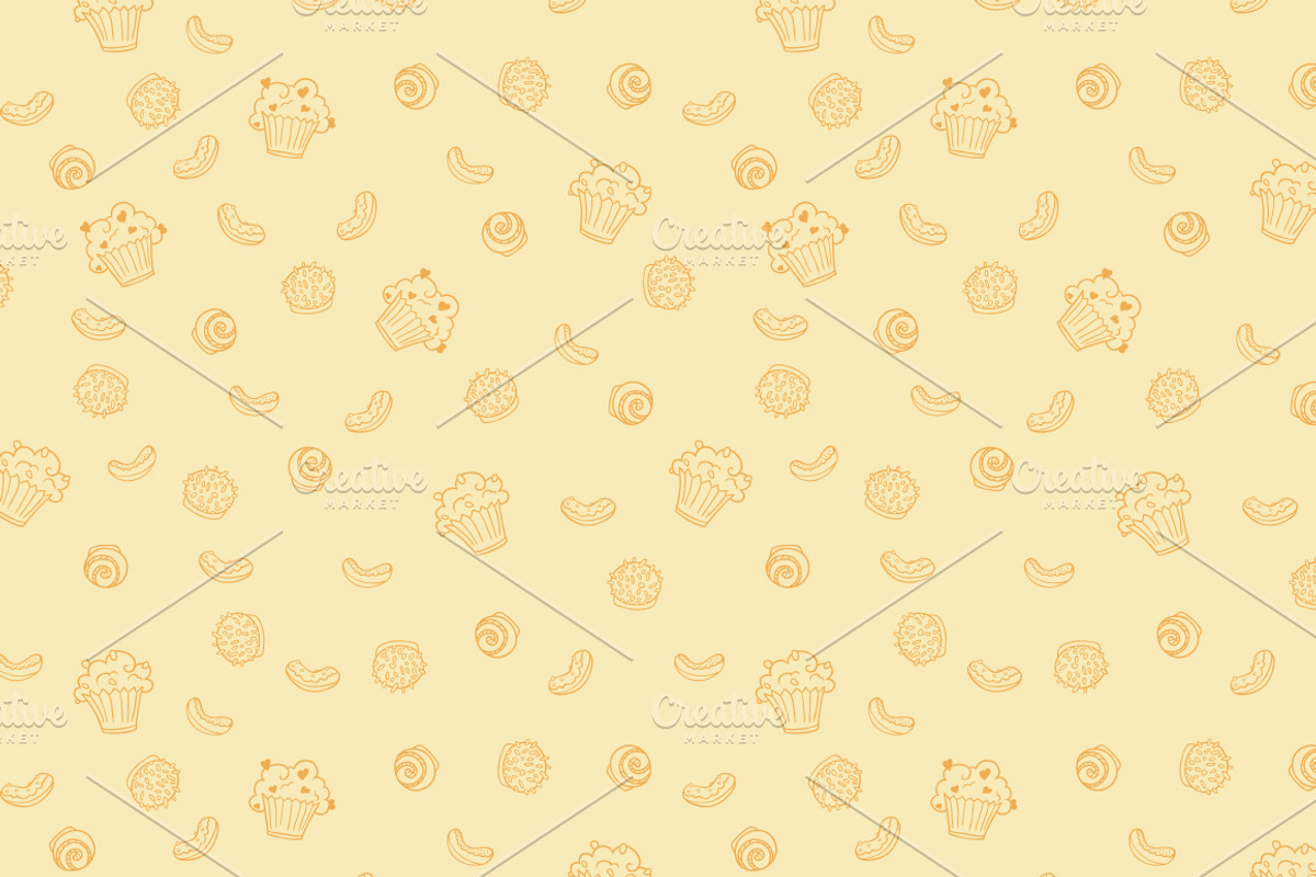 Candy Hand Drawn Seamless Patterns preview 3