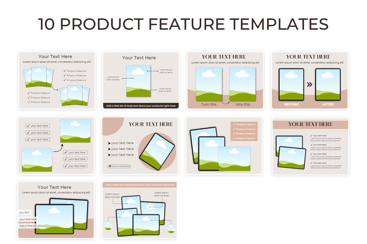 Printable Mockup Template US Letter, a Books & Magazine Mockup by NoemieDesigns (Photo 4 of 5)