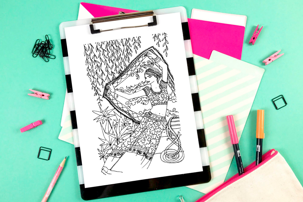 Women of the world Coloring Book, an Illustration by ivanushka-art (Photo 6 of 6)