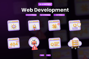 Web Development 3D Icon, an Object Graphic by Artnivora.Std