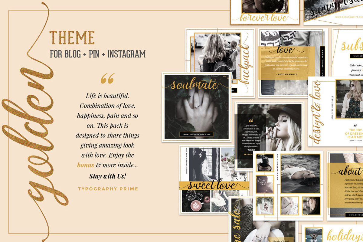 SAVE $100 Social Media Budget Pack, a Social Media Template by Typography Prime (Photo 18 of 24)