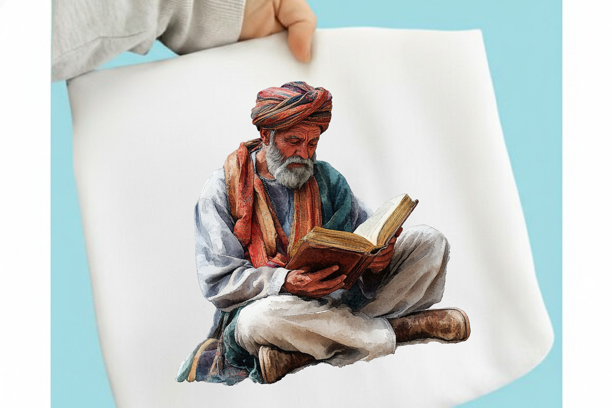 Watercolor Boho Arabian Clipart, a Decorative Illustration by designcity5 (Photo 3 of 5)