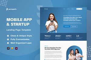 Startup SAAS NFT Landing Page