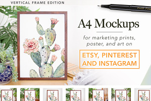 Etsy Friendly A4 Mockups