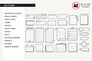 Doodle Planner Resources, a Decorative Illustration by insemar (Thumbnail 4 of 7)