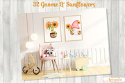 Gnome-Sunflower Watercolor, a Decorative Illustration by Apixsala (Thumbnail 5 of 7)