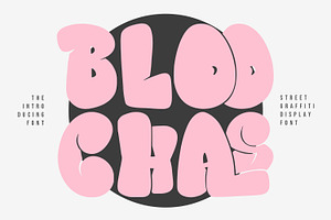 Bloochas Street Graffiti Display Fon, a Handwritten Font by Maulana Creative