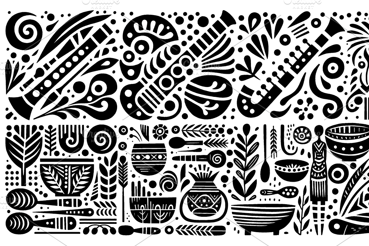 Vintage Wild Animals Folk Art, a Decorative Illustration by devastd (Photo 17 of 28)