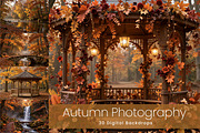 Autumn Photography Digital Backdrops, a Background Graphic by 3Motional (Thumbnail 1 of 19)