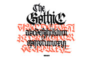 Gothic vector letters - 13, an Object Graphic by GeekClick (Thumbnail 11 of 16)