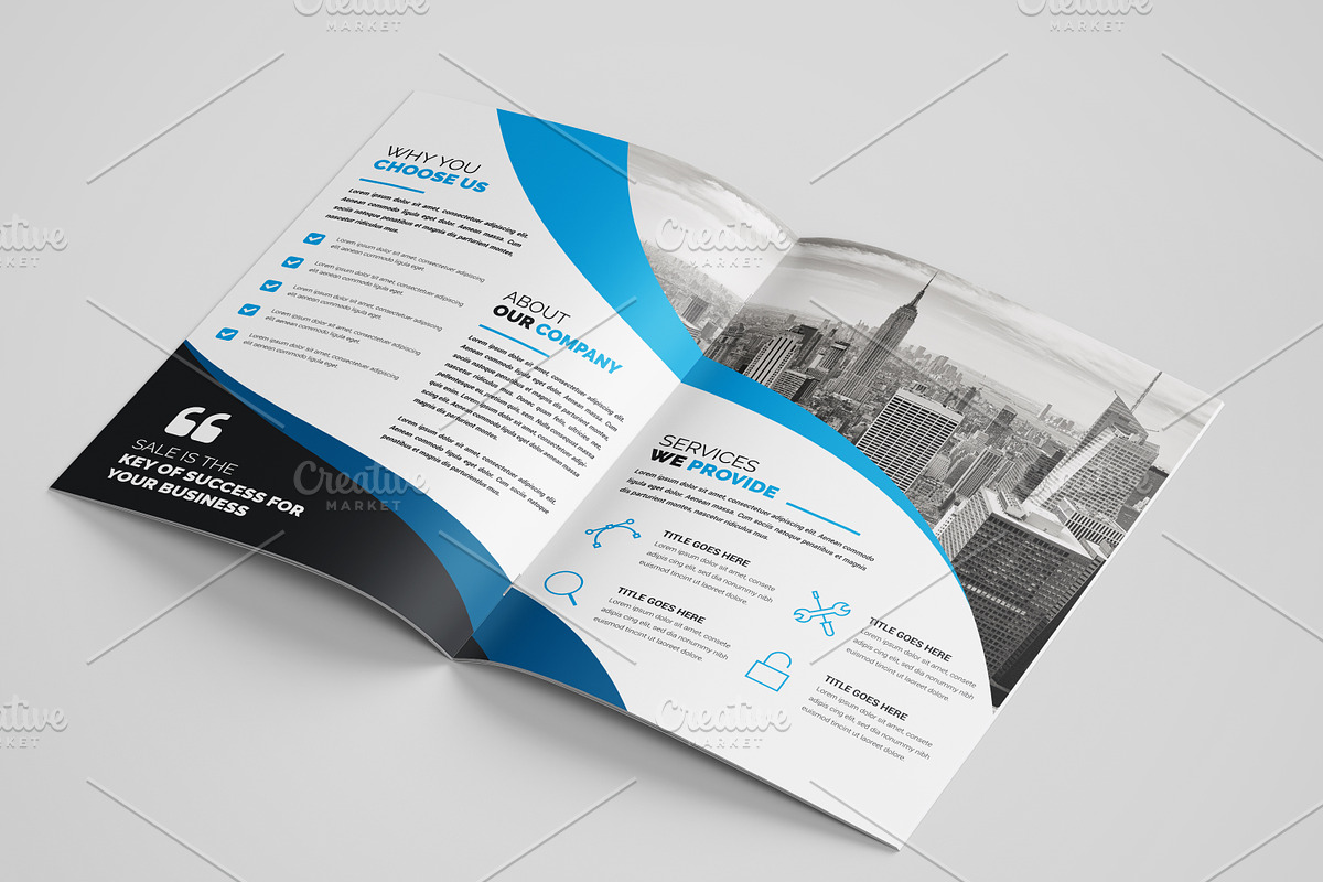 Corporate Bifold Brochure Template, a Brochure Template by Alice_s (Photo 4 of 12)