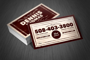 Retro Business Card Template 04